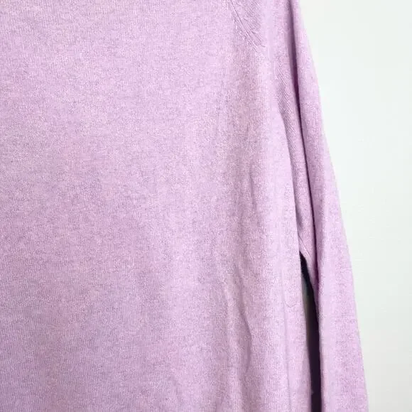 Apt 9 Cashmere Lavender Lilac Sweater long sleeve nwt women’s size L - Picture 2 of 8
